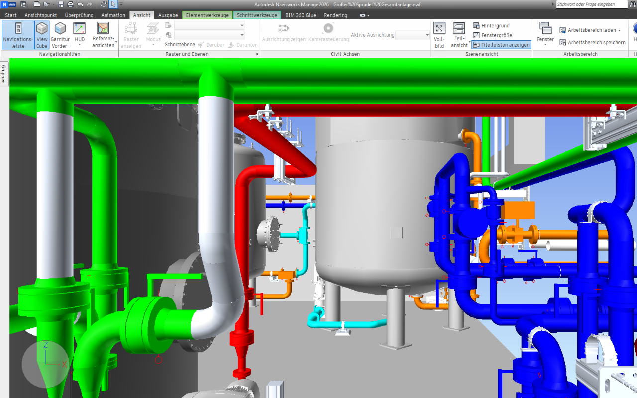 Hier sehen Sie ein Beispielhaftes Verfahrensfließbild (P&ID)